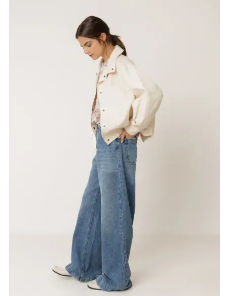 CAZADORA BOMBER ALGODON LINO INDI&COLD