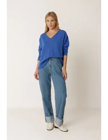 JERSEY CUELLO PICO AZUL INDI&COLD