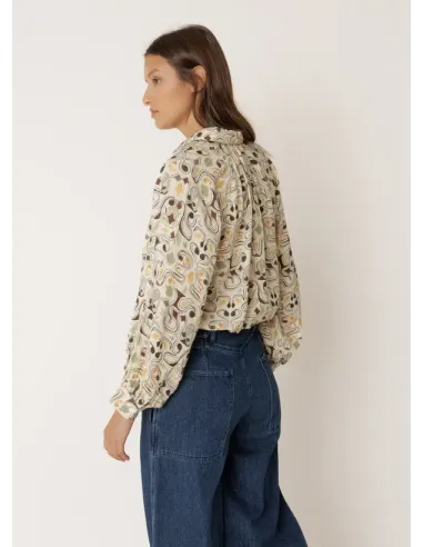 CAMISA ESTAMPADA DOBLE GASA INDI&COLD