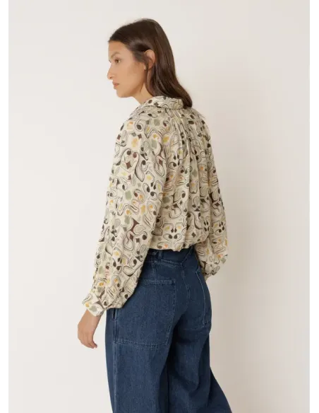 CAMISA ESTAMPADA DOBLE GASA INDI&COLD