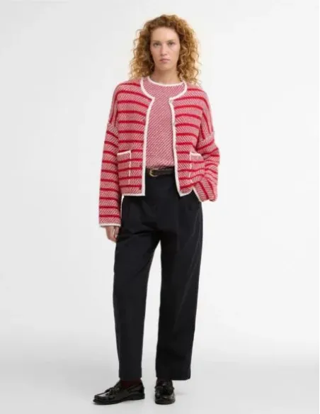 CHAQUETA PUNTO ROJA POLLY BARBOUR