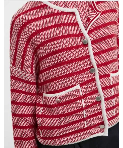 CHAQUETA PUNTO ROJA POLLY BARBOUR 2