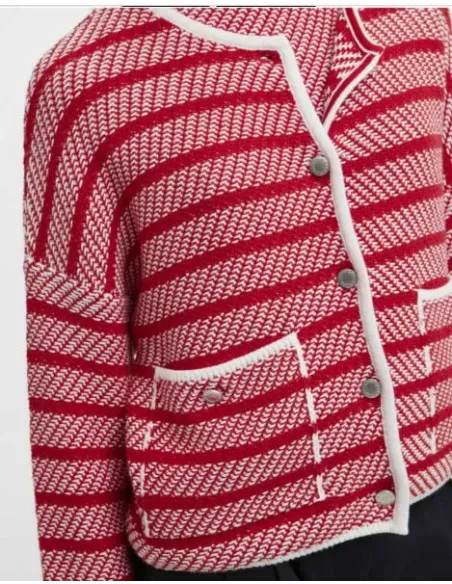 CHAQUETA PUNTO ROJA POLLY BARBOUR