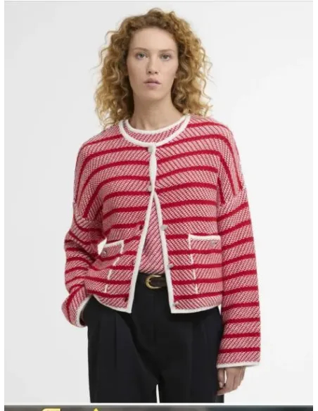 CHAQUETA PUNTO ROJA POLLY BARBOUR