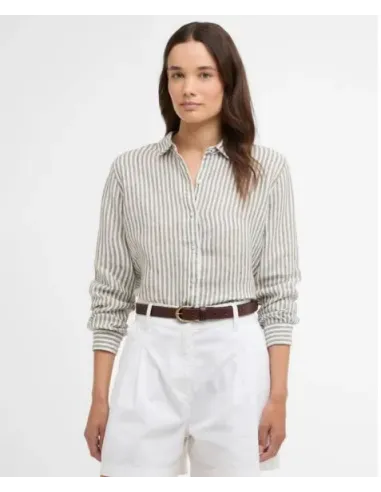 CAMISA RAYAS KAKI LINO BARBOUR