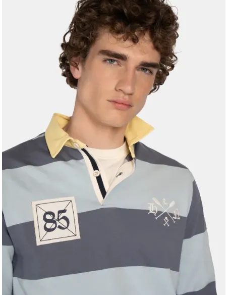 POLO RUGBY RAYAS AZULE HARPER&NEYER