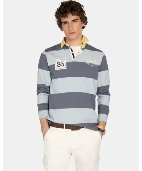 POLO RUGBY RAYAS AZULE HARPER&NEYER