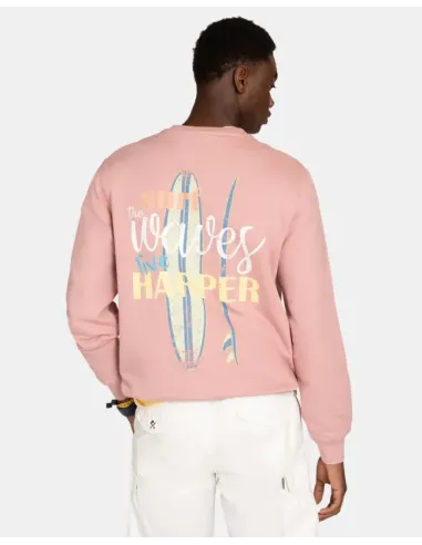 SUDADERA ROSA LIVE HARPER&NEYER