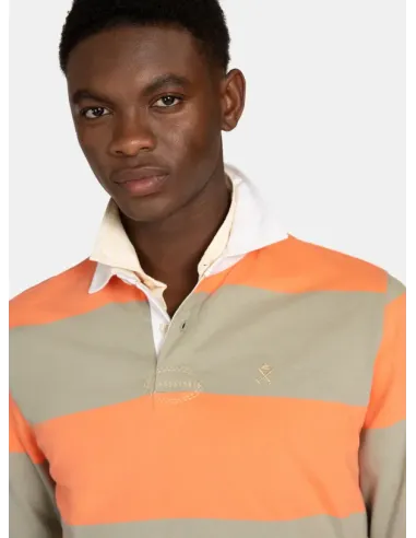 POLO RUGBY RAYAS NARANJA HARPER&NEYER
