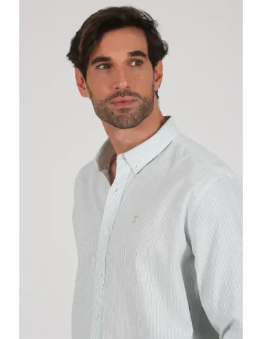 CAMISA RAYITA VERDE SOLERA HOMBRE