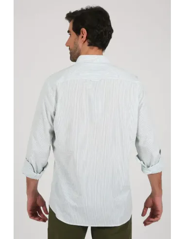 CAMISA RAYITA VERDE SOLERA HOMBRE