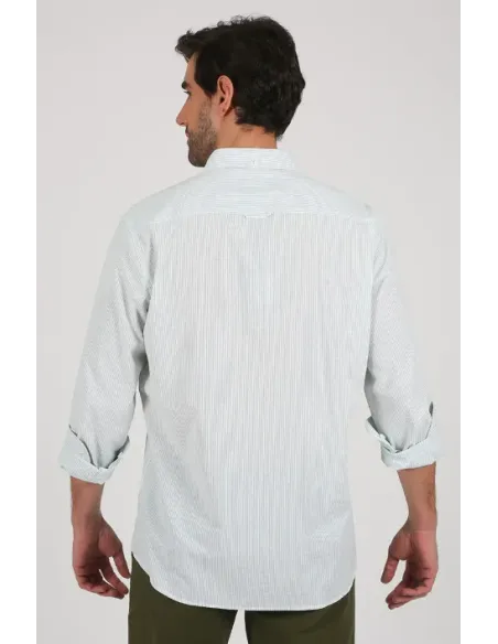 CAMISA RAYITA VERDE SOLERA HOMBRE