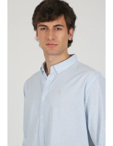 CAMISA RAYITA AZUL SOLERA HOMBRE