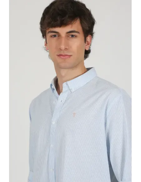 CAMISA RAYITA AZUL SOLERA HOMBRE