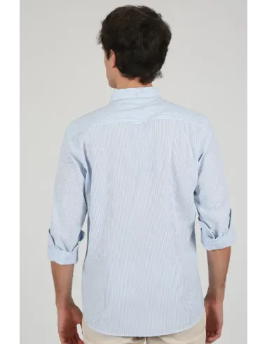 CAMISA RAYITA AZUL SOLERA HOMBRE