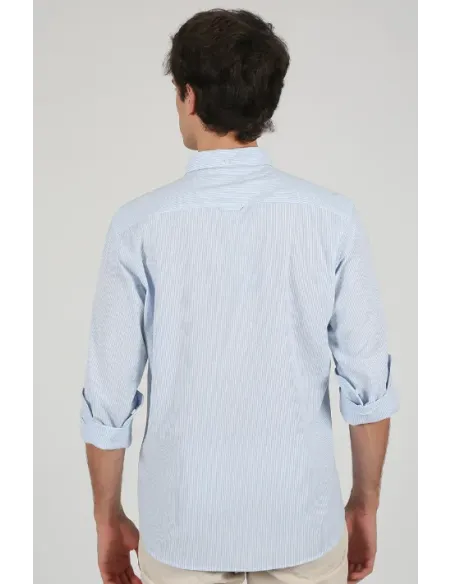 CAMISA RAYITA AZUL SOLERA HOMBRE