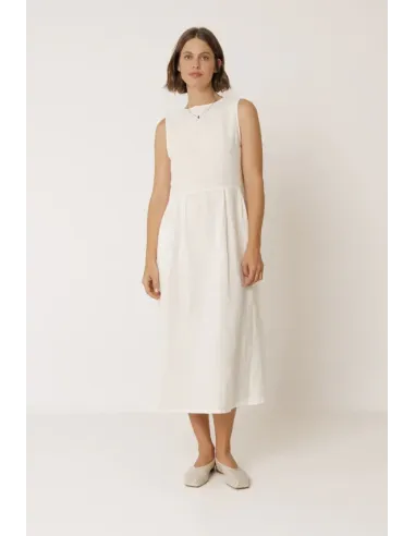 VESTIDO MULTIPOSICION LINO CRUDO INDI&COLD