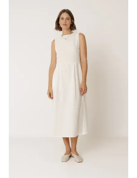 VESTIDO MULTIPOSICION LINO CRUDO INDI&COLD