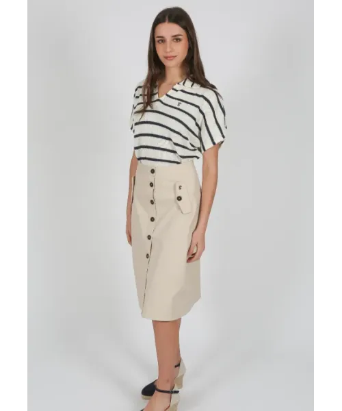 FALDA SAFARI BEIS SOLERA MUJER