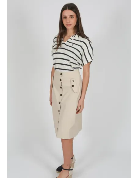 FALDA SAFARI BEIS SOLERA MUJER