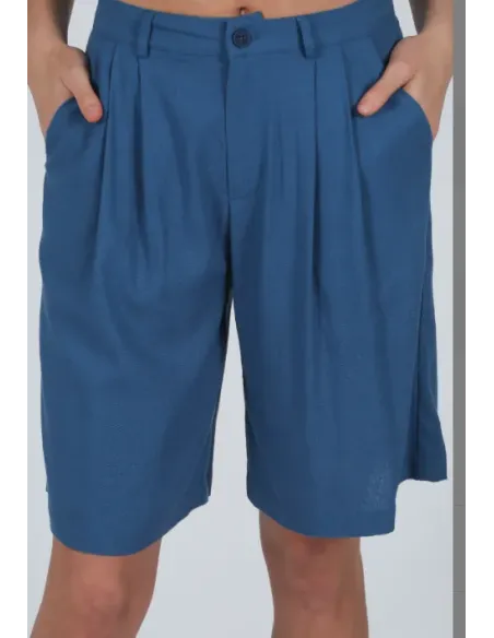 BERMUDA AZUL SOLERA MUJER