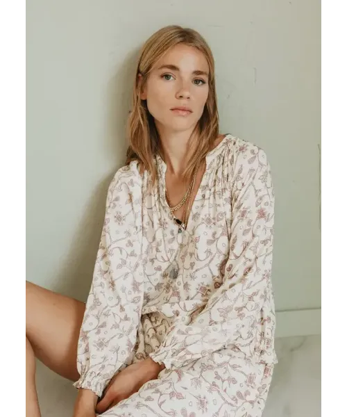 VESTIDO ESTAMPADO ROSA INDI&COLD