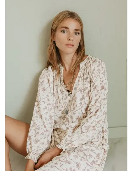 VESTIDO ESTAMPADO ROSA INDI&COLD
