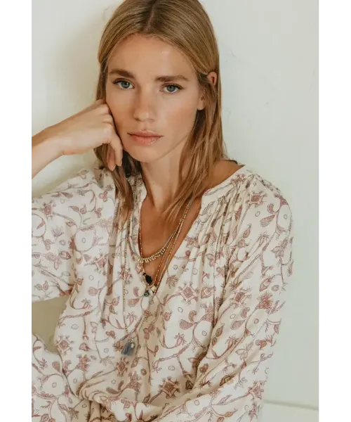 VESTIDO ESTAMPADO ROSA INDI&COLD 2