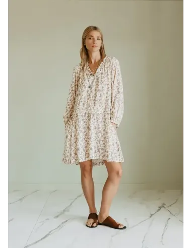 VESTIDO ESTAMPADO ROSA INDI&COLD