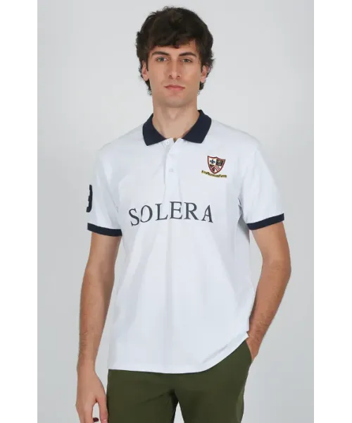 POLO ESCUDO BLANCO SOLERA HOMBRE
