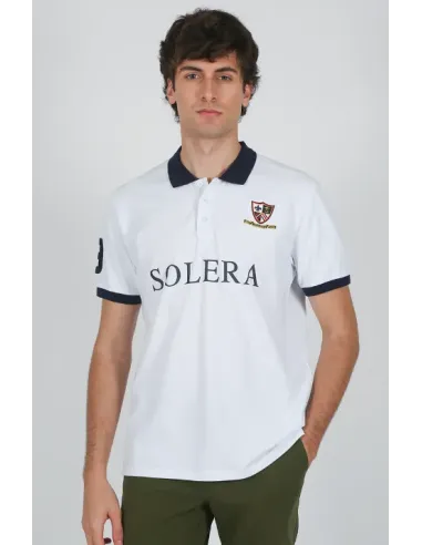 POLO ESCUDO BLANCO SOLERA HOMBRE