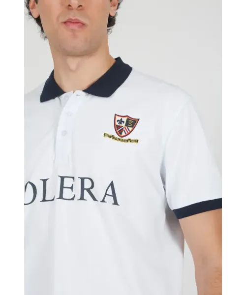 POLO ESCUDO BLANCO SOLERA HOMBRE 2