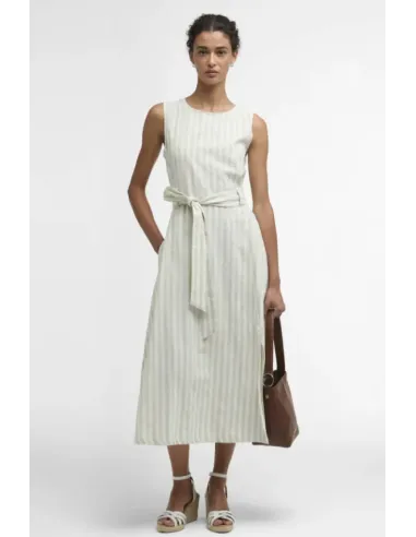 VESTIDO RAYAS VERDE MENTA INEZ BARBOUR