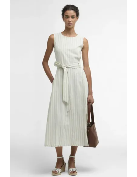 VESTIDO RAYAS VERDE MENTA INEZ BARBOUR