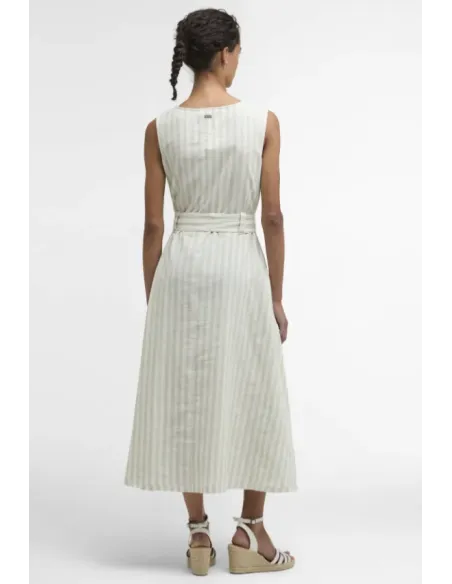 VESTIDO RAYAS VERDE MENTA INEZ BARBOUR