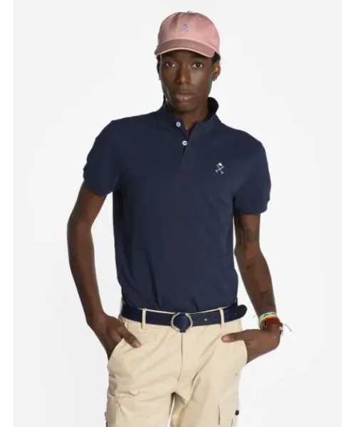 POLO AZUL MARINO MANGA CORTA HARPER&NEYER