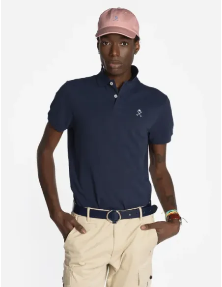 POLO AZUL MARINO MANGA CORTA HARPER&NEYER