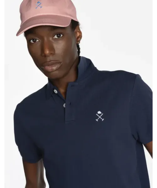 POLO AZUL MARINO MANGA CORTA HARPER&NEYER 2