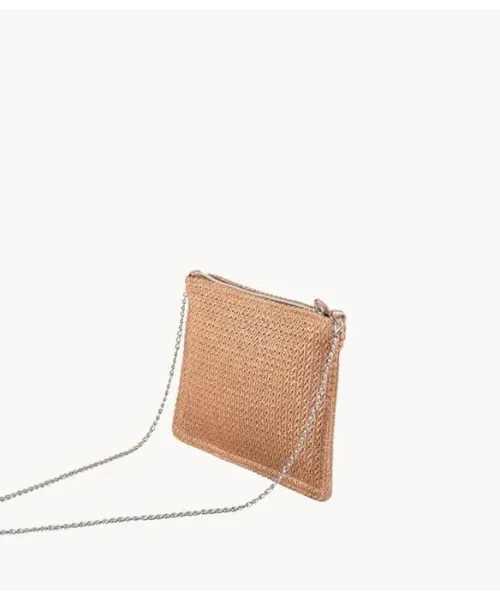 CARTERA DE MANO ROSA CON CADENA  KBAS 2