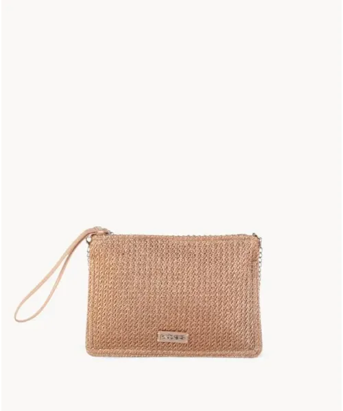 CARTERA DE MANO ROSA CON CADENA  KBAS