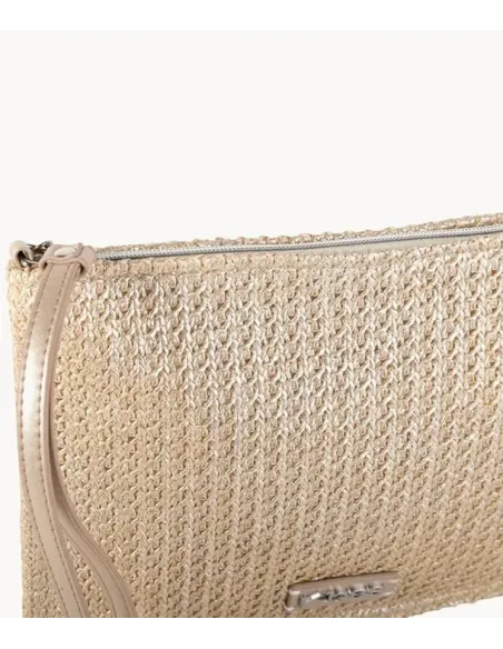 CARTERA DE MANO DORADA  KBAS