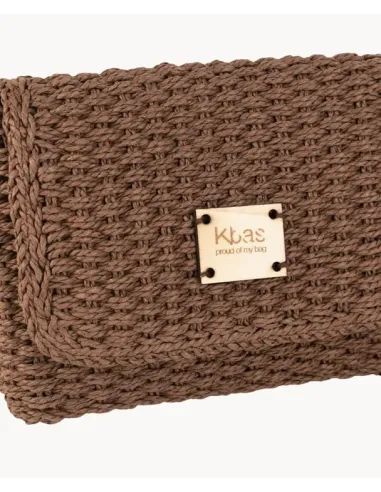 BANDOLERA MARRON FIBRA NATURAL KBAS