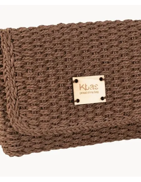 BANDOLERA MARRON FIBRA NATURAL KBAS