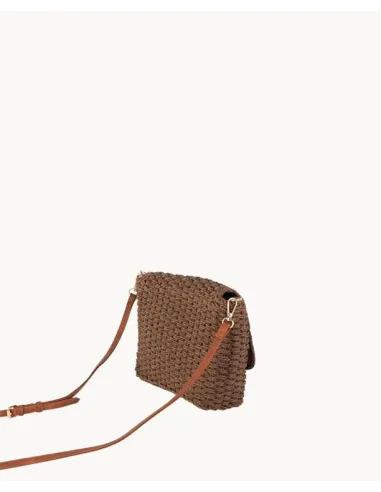 BANDOLERA MARRON FIBRA NATURAL KBAS