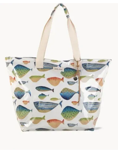 BOLSA PLAYA PLASTIFICADA PECES DE COLORES KBAS