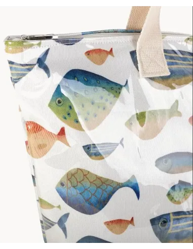 BOLSA PLAYA PLASTIFICADA PECES DE COLORES KBAS