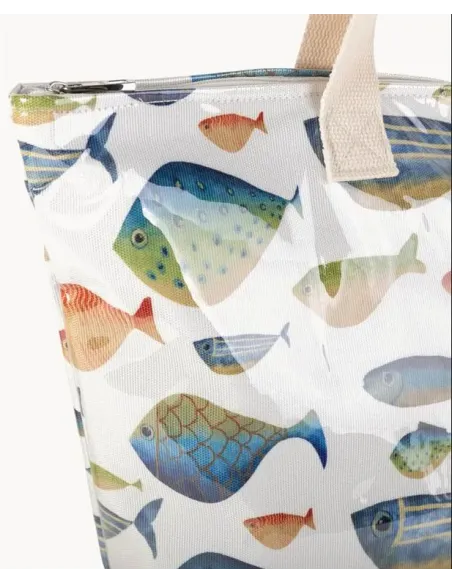 BOLSA PLAYA PLASTIFICADA PECES DE COLORES KBAS