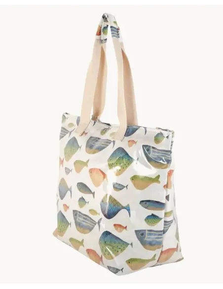 BOLSA PLAYA PLASTIFICADA PECES DE COLORES KBAS