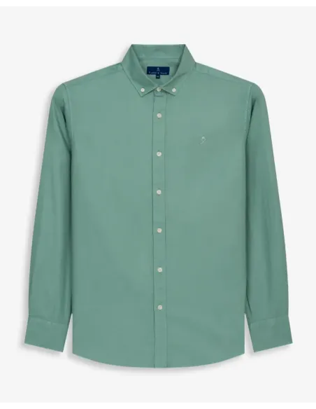 CAMISA VERDE GARMENT DYE HARPER&NEYER