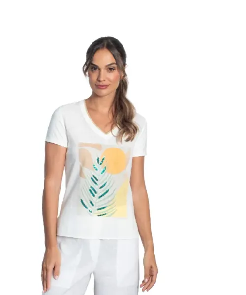 CAMISETA MANGA CORTA HOJA LAN&LAMBERT